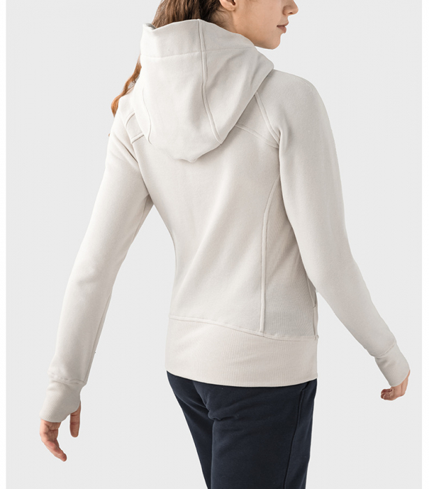 Hanorac bumbac gros cu fermoar ivoar [7]