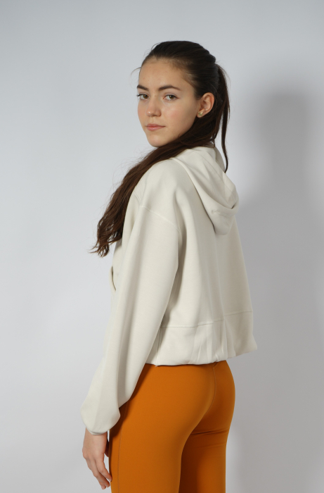 Hanorac silky touch cu fermoar ivoar [3]