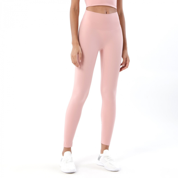 Leggings second skin până la gleznă-roz piersică [1]