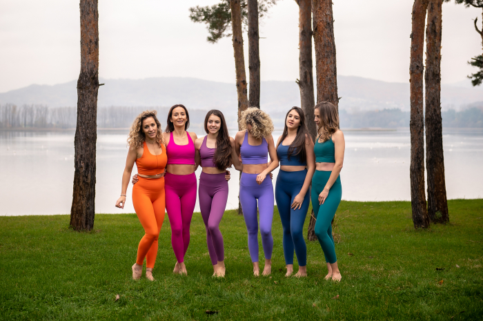 Set Colanți și Bustieră Cozy culoare  bleumarine, Țesătură Moale și Elastică, Talie Înaltă, Suport Ridicat, Confort Maxim [10]