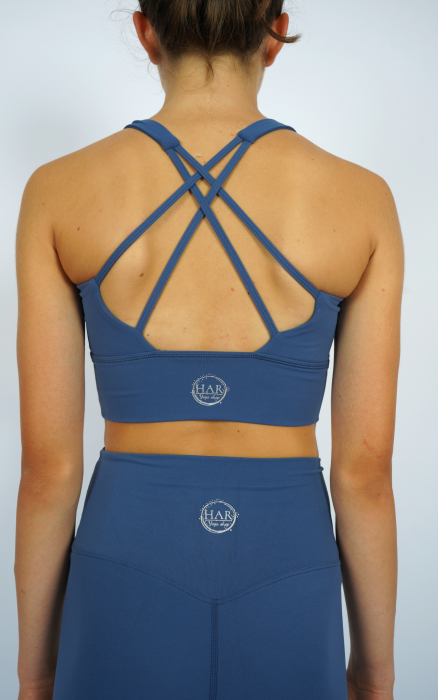 Set Colanți și Bustieră Cozy culoare  bleumarine, Țesătură Moale și Elastică, Talie Înaltă, Suport Ridicat, Confort Maxim [3]