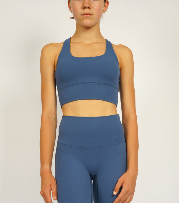 Set Colanți și Bustieră Cozy culoare  bleumarine, Țesătură Moale și Elastică, Talie Înaltă, Suport Ridicat, Confort Maxim [5]