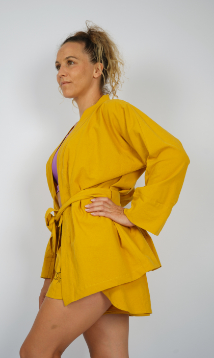 Set pânză topita galben muștar [6]