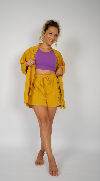 Set pânză topita galben muștar [7]