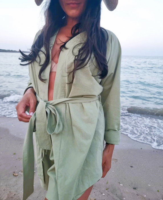 Set pânză topită verde [4]