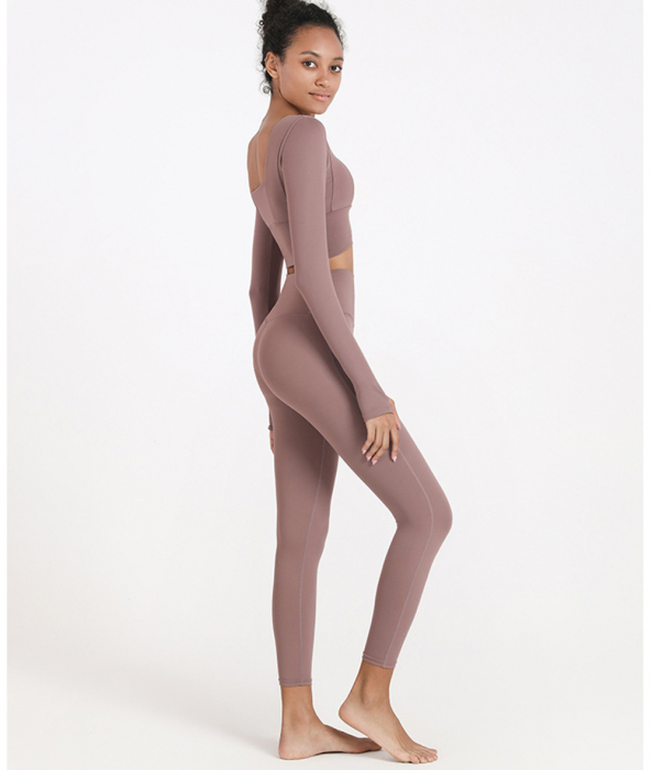 Set yoga colanti+ bluza maneca lunga [2]