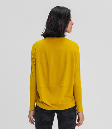 Bluze sport - Bluză oversized moale la atingere galben-muștar