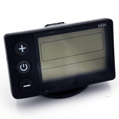 Piese de schimb - Display LCD S866 Bicicleta Electrica - Panou Control 24V/36V/48V cu Conector JST 5 Pini