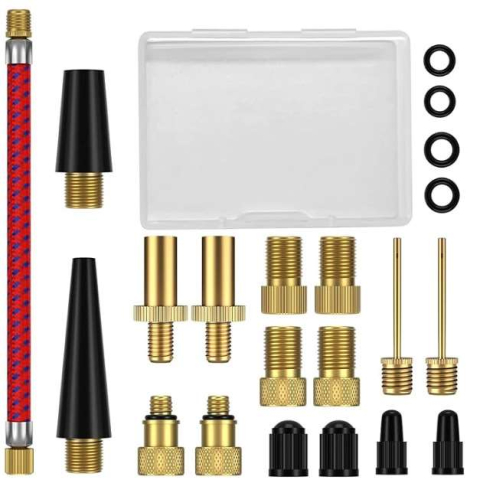 Cauciucuri trotinete electrice - Kit extensii si adaptoare valva (21 bucati)