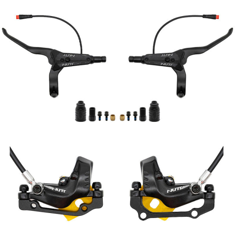 Piese de schimb - Set Frane Hidraulice NUTT 4 Pistoane – Upgrade Performanta KuKirin G2 / G4