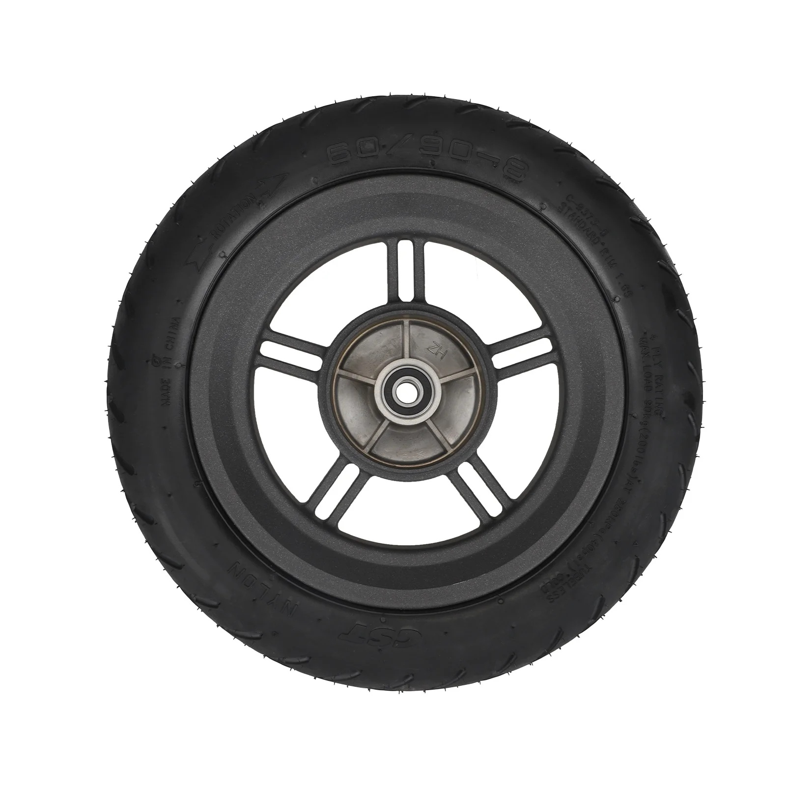 Roată Față Completă pentru Trotinete Electrice Xiaomi 5 Plus și Xiaomi 6 – Include Anvelopă Tubeless CST 60/90-8 [3]