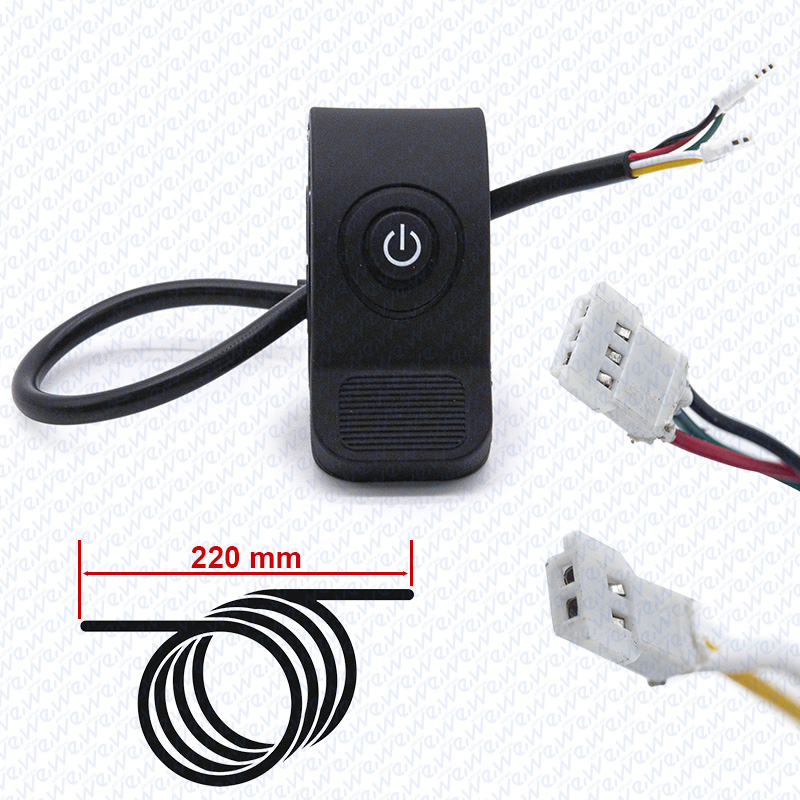 Maneta acceleratie trotineta electrica cu buton de pornire (5 fire) [1]