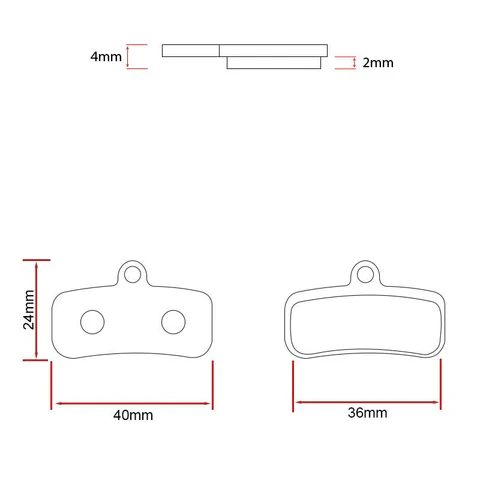 Placute Frana Ceramice KuKirin G4 Max - Set Performanta Franare Hidraulica [1]