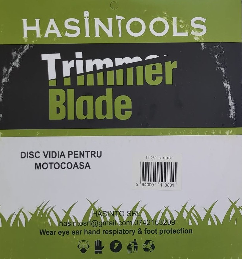 Disc Vidia 255 x 25,4 mm cu 40 Dinți pentru Motocoasă [2]