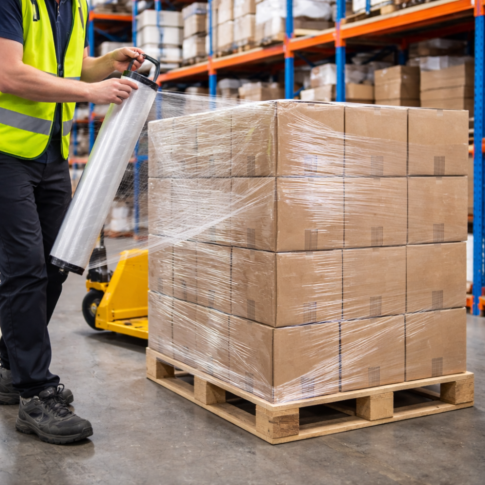 Folie Stretch Manuală 23 Microni din LLDPE pentru Paletizare [2]