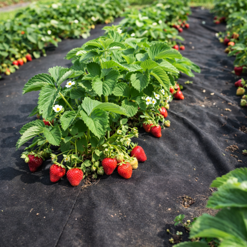 Folie Textilă Neagră Antiburuieni 1,6 x 10 m 50 g/m² [2]