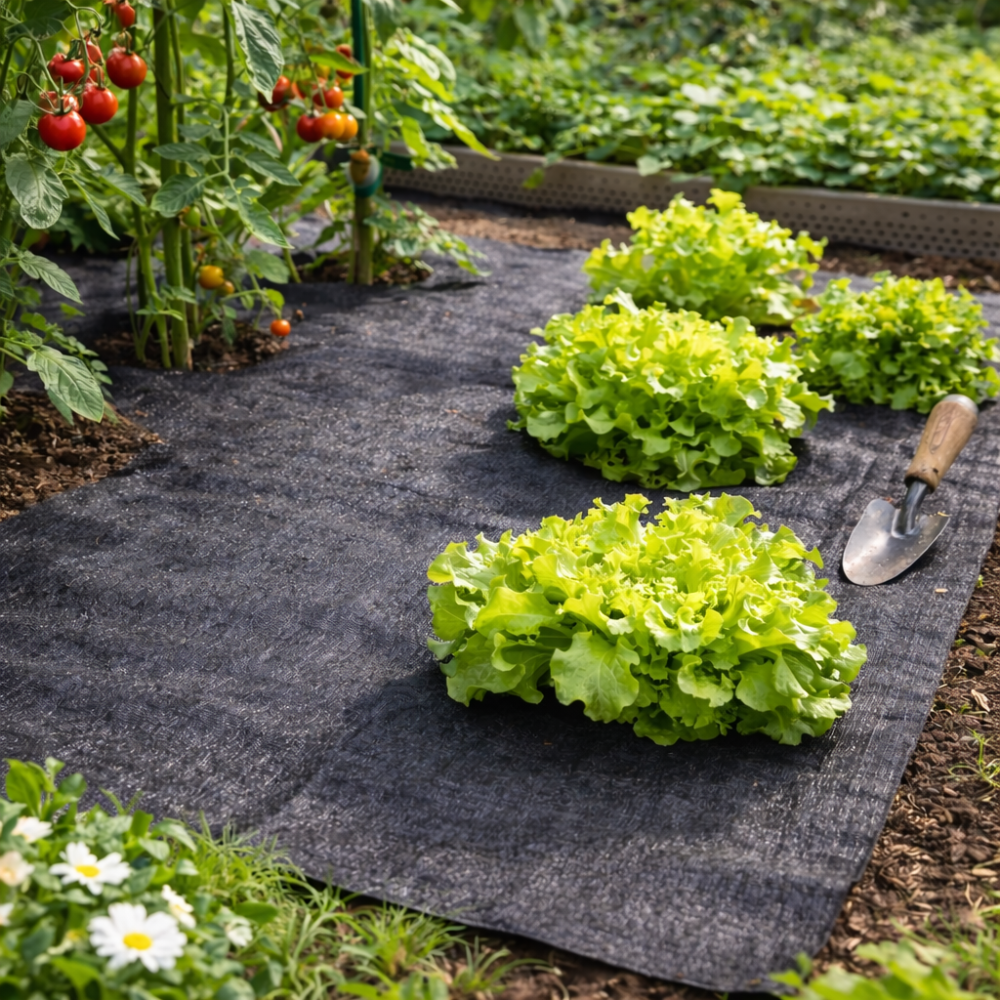 Folie Textilă Neagră Antiburuieni 50 g/m² pentru Horticultură [3]