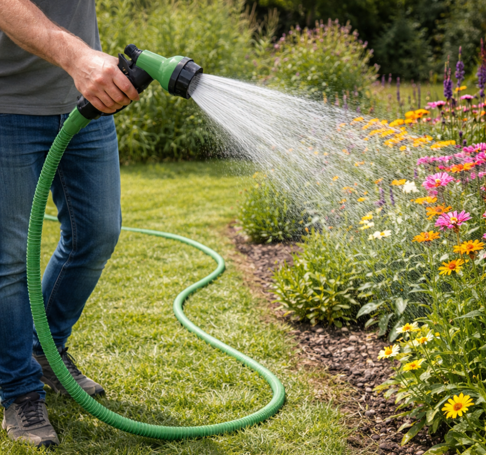 Furtun Apă Extensibil 5–15 m cu Pistol 1/2"-3/4" [2]