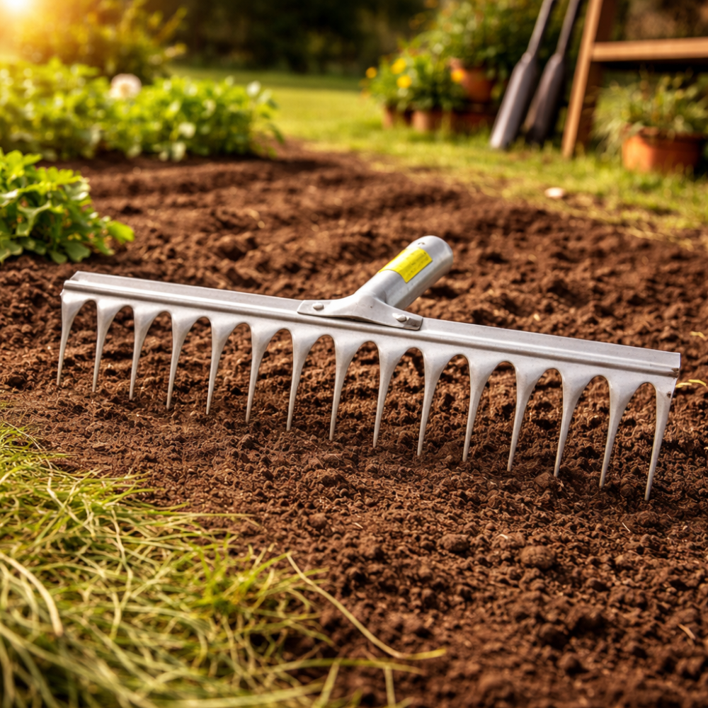 Greblă Gazon 14 Dinți din Oțel Semiprofesional [2]