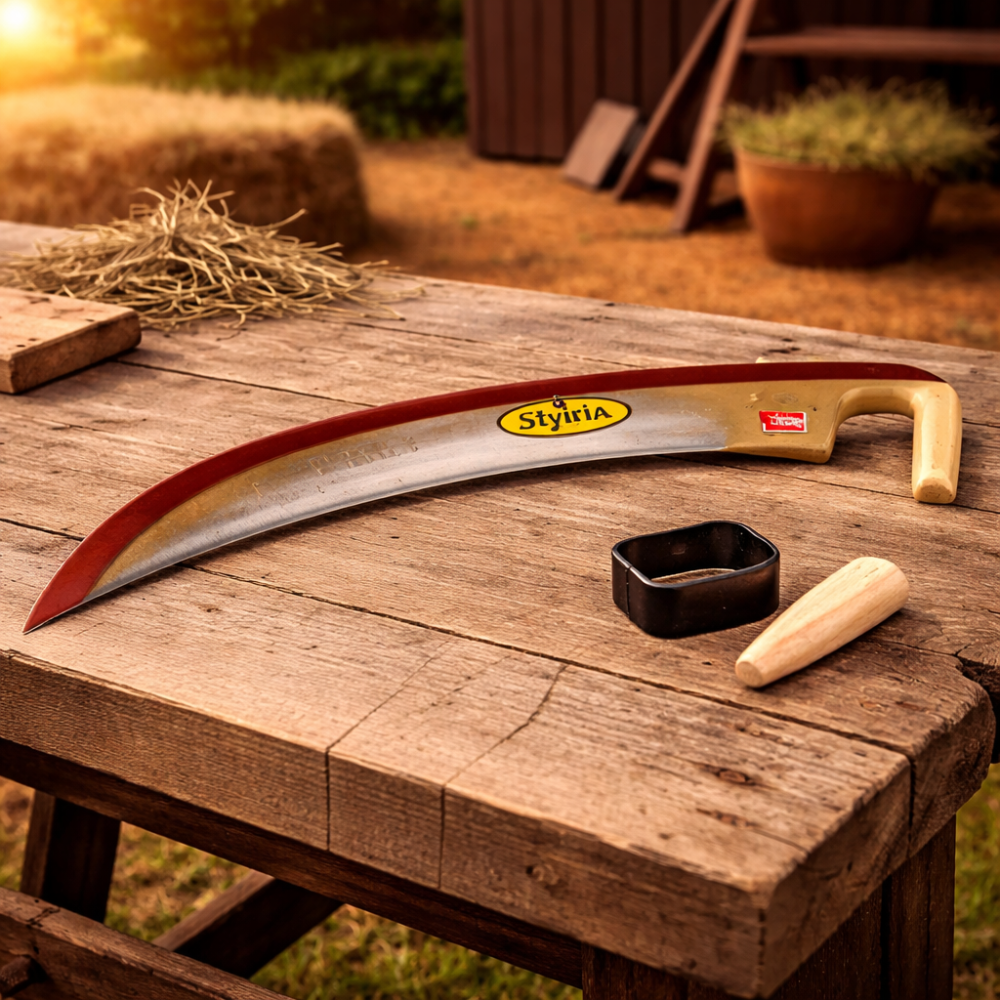 Inel de Coasă cu Pană din Lemn pentru Fixare Lamă [2]