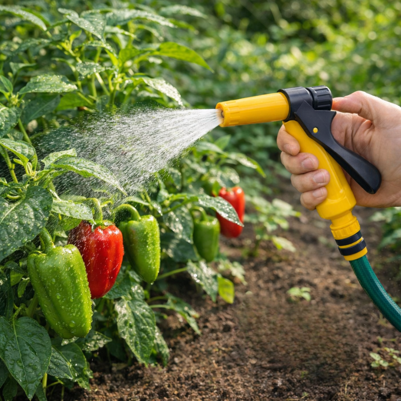 Pistol de Stropit Tip Duză cu Set Conectori pentru Furtun [2]