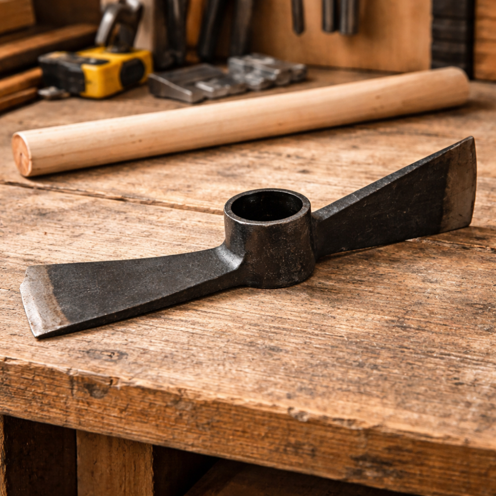 Târnăcop Tip Topor – Cap din Oțel, 1,7 kg, pentru Lucrări Gospodărești și Construcții [2]