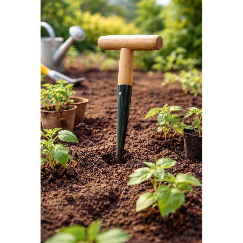 Tăruș de Repicat Conic 300 mm din Oțel cu Mâner din Lemn [2]