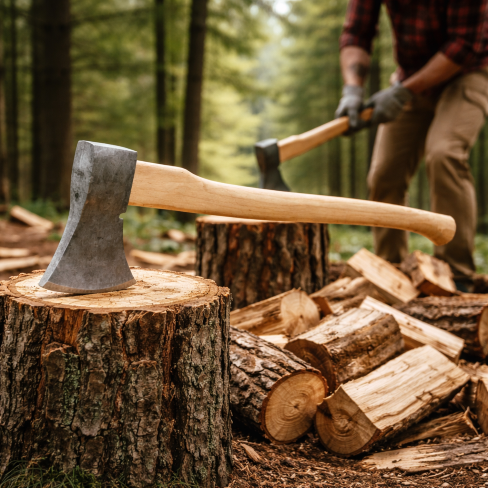 Topor Forjat Harghita 1,8 kg cu Mâner din Lemn – Rezistent și Fiabil [2]