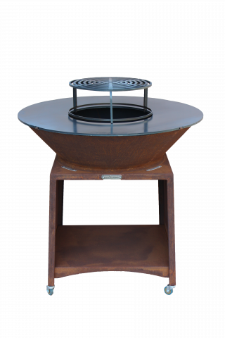 ANSAMBLU GRILL FIESTA FI100 COR -FE Gratar metalic cu plita rotunda [2]