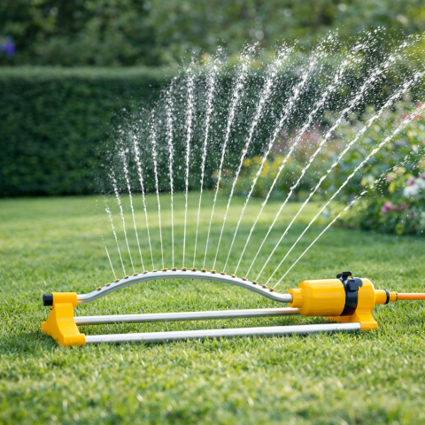 Aspersor Oscilant cu Acoperire 300–1000 mp pentru Irigare Grădină [1]
