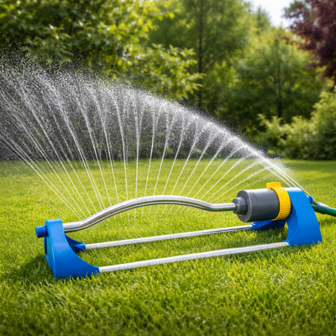 Aspersor Oscilant 180 mp cu Duze din Aluminiu pentru Irigare [1]