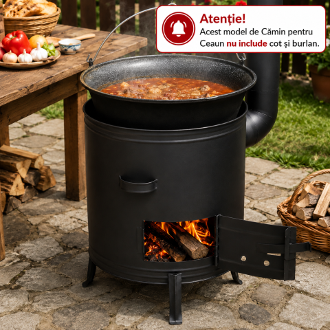 Cămin pentru Ceaun – Ø 56 cm – Pentru Ceaun de 85 L – Fier [1]