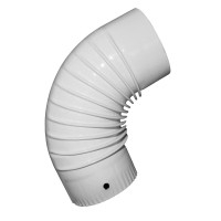 Sisteme de încălzire - cot-burlan-120mm-04mm-alb-srb