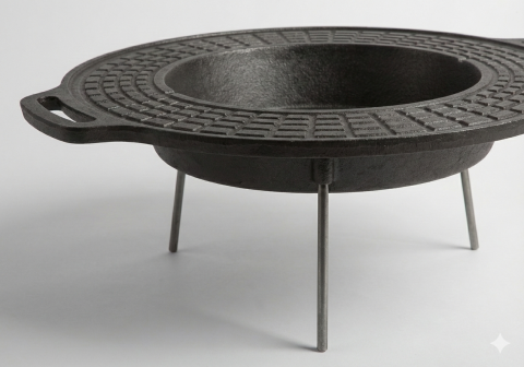 Disc Fontă cu Loc de Prăjire pentru Gătit în Aer Liber [2]