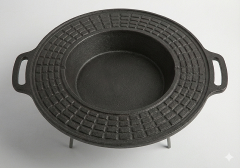 Disc Fontă cu Loc de Prăjire pentru Gătit în Aer Liber [1]