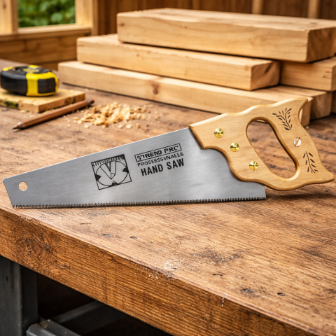 Fierăstrău pentru Lemn cu Mâner din Lemn 400 mm – Strend Pro, Profesional [1]