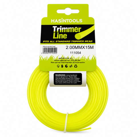 Coase, Seceri - Fir Nylon Rotund 2.00 mm x 15 m pentru Motocoasă