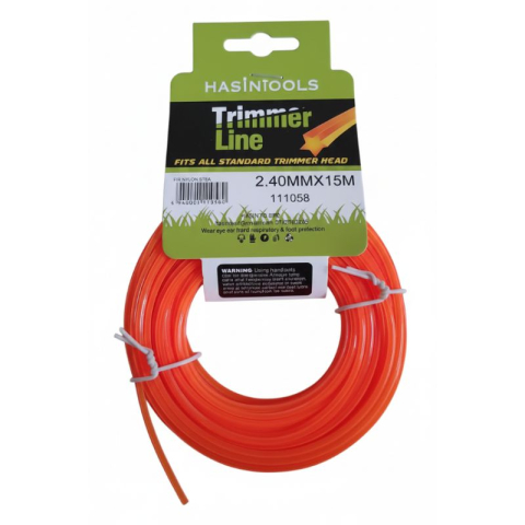 Coase, Seceri - Fir Nylon Stea 2,40 mm x 15 m pentru Trimmer și Motocoasă