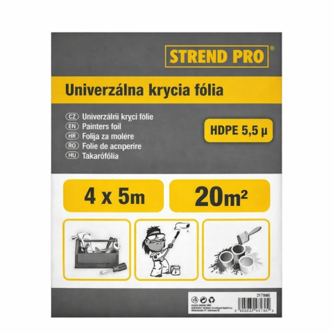 Prelate, Plase, Folii - Folie de Acoperire 4 x 12,5 m din Polietilenă Gri