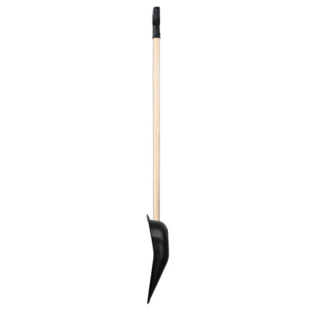 Lopată de Zăpadă cu Coada – Plastic Ranforsat, Mâner Lemn 1350 mm [1]