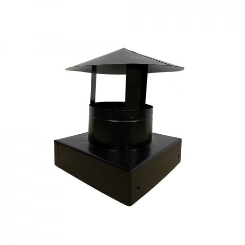 Sisteme de încălzire - capac-cos-de-fum-25x25-neagra-mic-ssf