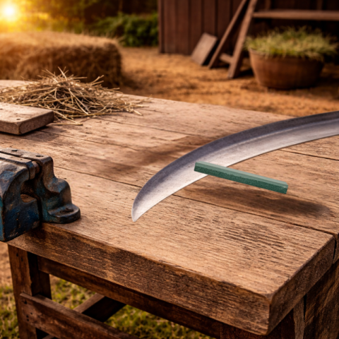 Piatră de Coasă Dreptunghiulară 225 x 75 x 50 mm pentru Ascuțire [1]