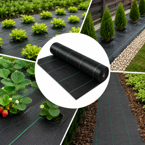 Plasă Antiburuieni 100 g/mp 2 × 100 m pentru Grădină [1]