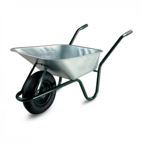 Gradină - Roabă 100L cu Cuvă Metalică și Roată Cauciuc