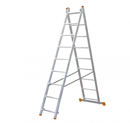 Scări din lemn și din aluminiu - SCARA ALUMINIU 2X9