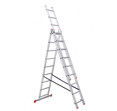 Scări din lemn și din aluminiu - SCARA ALU UNIVERSALA 3X11 TREPT.
