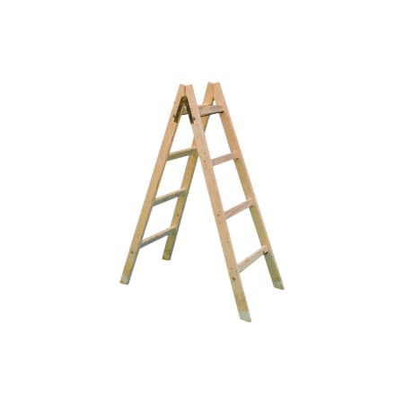 Scări din lemn și din aluminiu - SCARA DUBLA 2.5M 7TR.