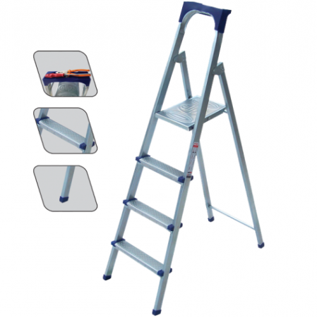 Scări din lemn și din aluminiu - SCARA METALICA ELIPS 9+1