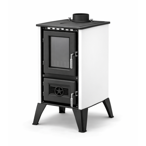 Șemineu IGLO – 10 kW – Alb – Cu Plită [5]