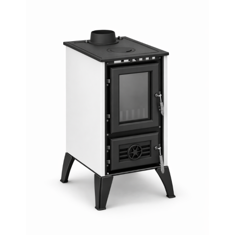 Șemineu IGLO – 10 kW – Alb – Cu Plită [2]